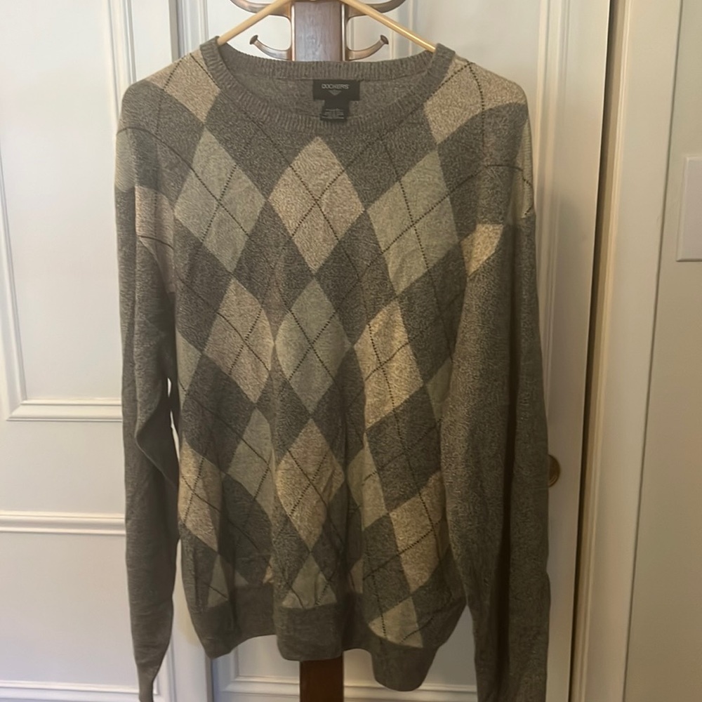 Dockers Argyle Pullover Sweater Size L